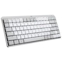 Clavier ergonomique rétroéclairé mécanique Bluetooth MX Mini de Logitech pour Mac - Gris pâle