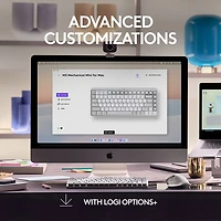 Clavier ergonomique rétroéclairé mécanique Bluetooth MX Mini de Logitech pour Mac - Gris pâle