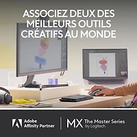 Clavier ergonomique rétroéclairé mécanique Bluetooth MX Mini de Logitech pour Mac - Gris pâle