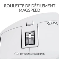 Logitech MX Master 3S Bluetooth Optical Mouse for Mac - Pale Grey