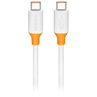 Insignia 2.5m (8 ft.) USB-C to USB-C Charge Cable (NS-PC3CC8W23-C) - White - Only at Best Buy