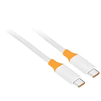 Insignia 2.5m (8 ft.) USB-C to USB-C Charge Cable (NS-PC3CC8W23-C) - White - Only at Best Buy