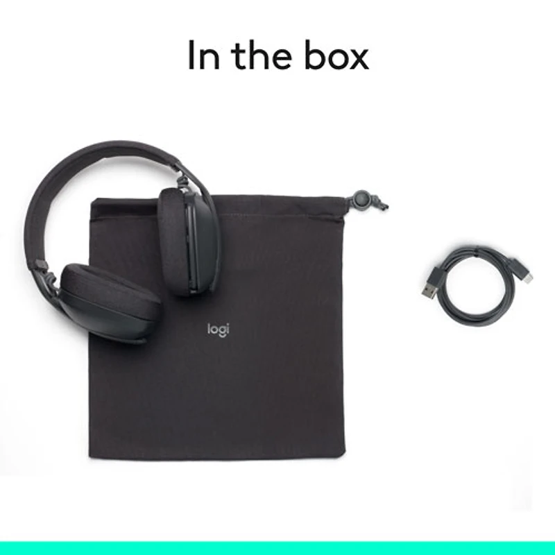 Logitech Zone Vibe 100 Wireless Headset with Microphone - Graphite
