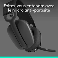 Logitech Zone Vibe 100 Wireless Headset with Microphone - Graphite