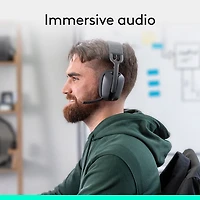 Logitech Zone Vibe 100 Wireless Headset with Microphone - Graphite
