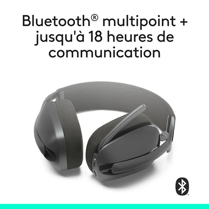 Logitech Zone Vibe 100 Wireless Headset with Microphone - Graphite