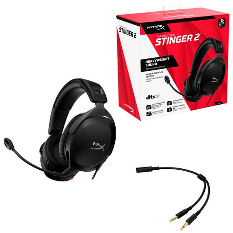 Casque de jeu Cloud Stinger 2 de HyperX - Noir