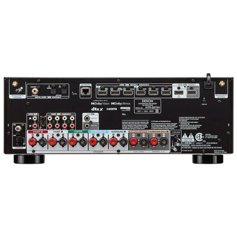 Récepteur AV réseau UHD 4K 7.2 canaux AVRS970H de Denon