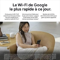 Google Nest Wifi Pro Wi-Fi 6E Router - Snow