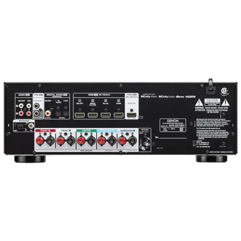 Denon AVR-S570BT 5.2 Channel 4K Ultra HD Network AV Receiver