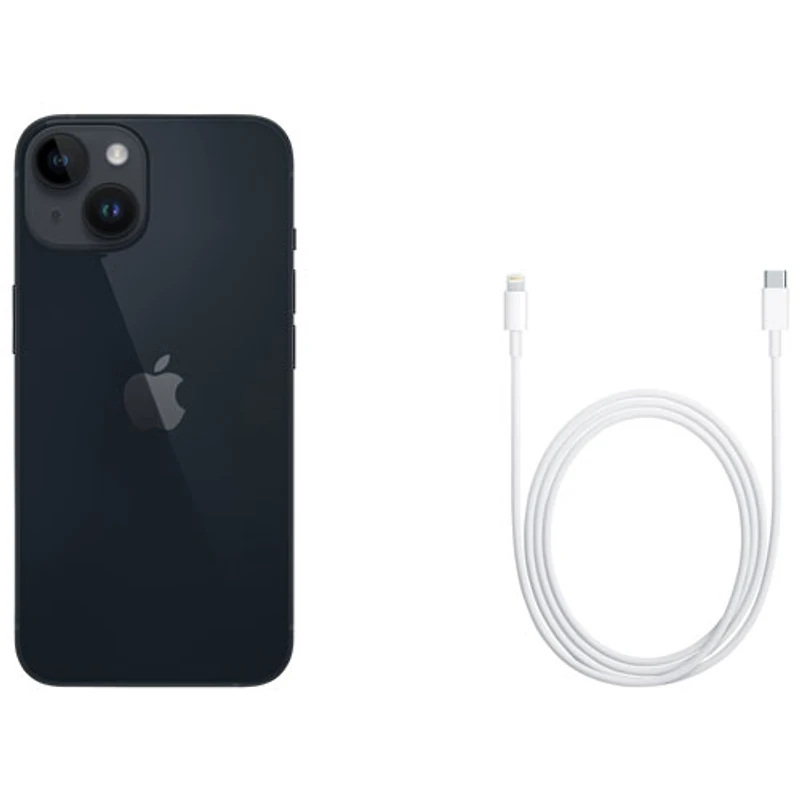 iPhone 14 de 128 Go d'Apple offert par Freedom Mobile - Minuit - Paiement Balance mensuel