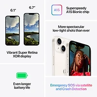 iPhone 14 de 128 Go d'Apple offert par Fido - (PRODUCT)RED - Financement mensuel