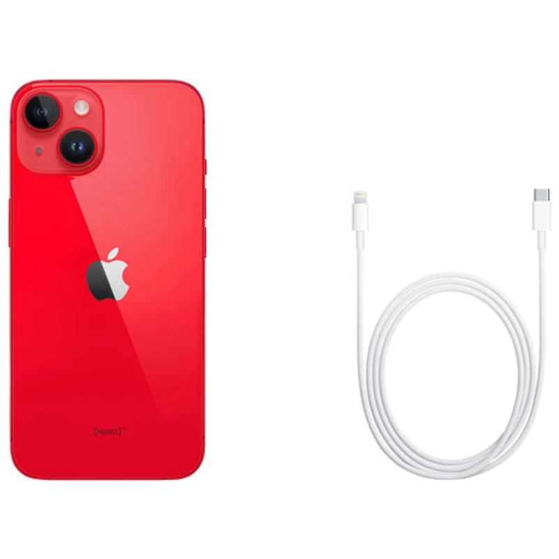 iPhone 14 de 128 Go d'Apple offert par Fido - (PRODUCT)RED - Financement mensuel