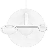 Support de chargement sans fil 3-en-1 MagSafe de Belkin pour iPhone 15/14/13/12, Apple Watch et AirPods - Blanc