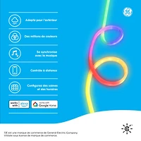 GE Cync 4.9m (16 ft.) Dynamic Effects Gradient Outdoor Smart Light Strip - Multi-Colour
