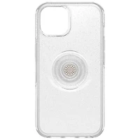 Étui rigide ajusté Otter + Pop Symmetry d'OtterBox pour iPhone 14 Plus - Poussière stellaire (argenté)