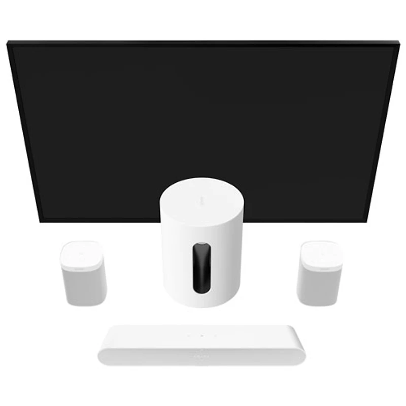 Haut-parleur d'extrêmes graves sans fil Sub Mini de Sonos - Blanc