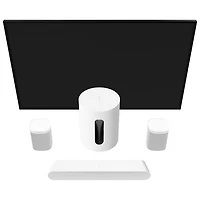 Haut-parleur d'extrêmes graves sans fil Sub Mini de Sonos - Blanc
