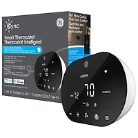 Thermostat Wi-Fi intelligent Cync de GE - Noir