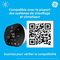 Thermostat Wi-Fi intelligent Cync de GE - Noir