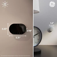 Thermostat Wi-Fi intelligent Cync de GE - Noir