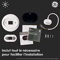 Thermostat Wi-Fi intelligent Cync de GE - Noir