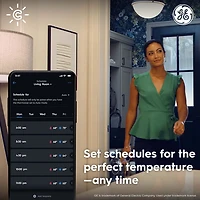 Thermostat Wi-Fi intelligent Cync de GE - Noir