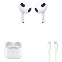 Écouteurs boutons 100 % sans fil AirPods (3e génération) d'Apple avec étui de chargement Lightning - Blanc