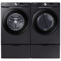Sécheuse électrique de 7,5 pi³ de Samsung (DVE45T6005V/AC) - Acier inoxydable noir