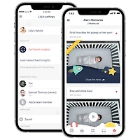 Interphone de surveillance à mouvement avec support Flex et caméra Pro à vision nocturne et zoom/rotation/inclinaison de Nanit