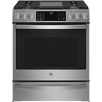 Open Box - GE Profile 30" 5.6 Cu Ft Gas Air Fry Range (PCGS930YPFS) - Stainless - Perfect Condition