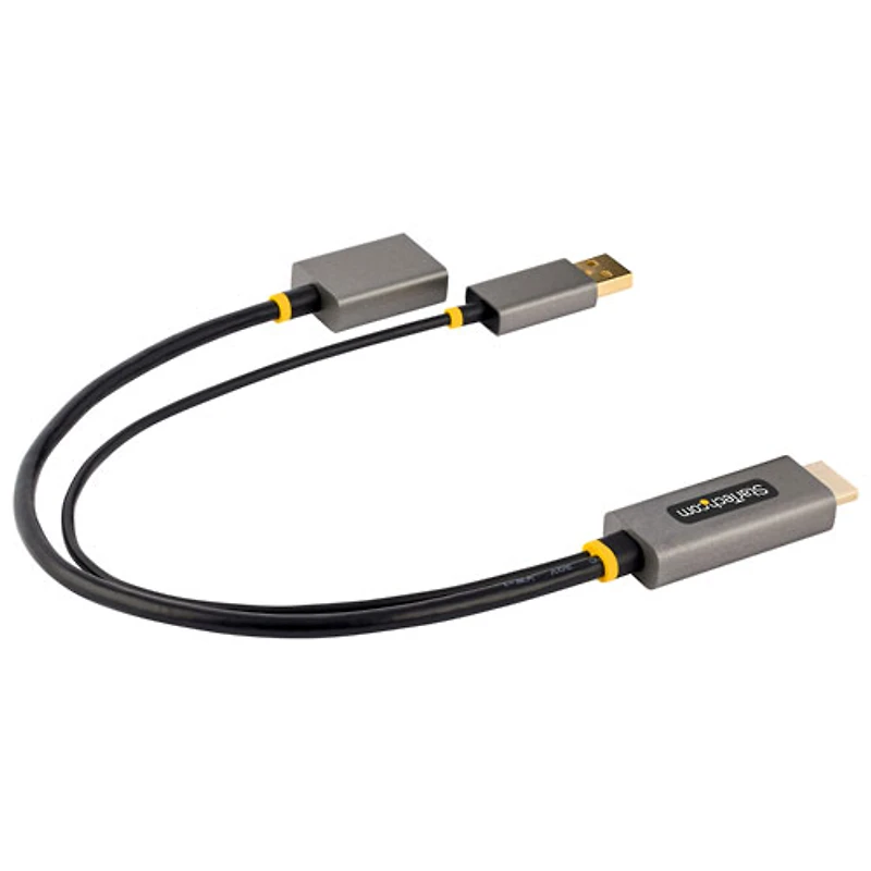 StarTech 0.3m (1 ft.) 4K 60Hz HDMI to DisplayPort Adapter Cable with USB Bus Powered (128-HDMI-DISPLAYPORT)