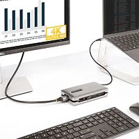 StarTech 6-Port USB-C 4K HDMI Docking Station (DKT31CSDHPD3)