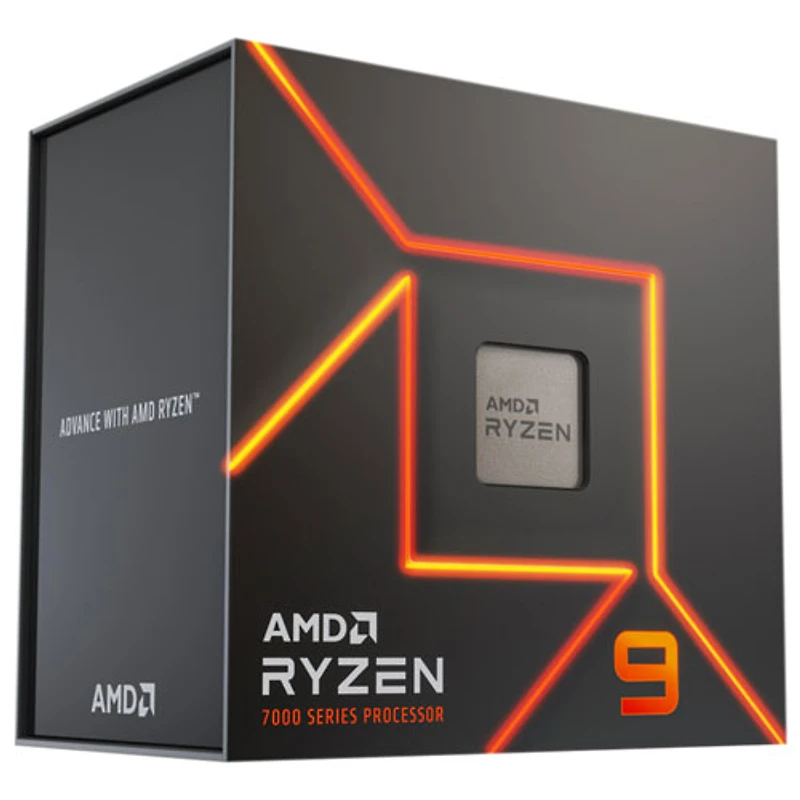 Processeur 12 coeurs de 4,7 GHz Ryzen 9 7900X AM5 d'AMD
