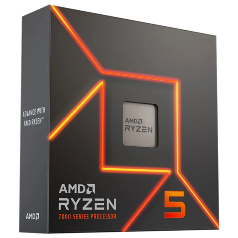 Processeur hexacoeur de 4,7 GHz AM5 Ryzen 5 7600X d'AMD