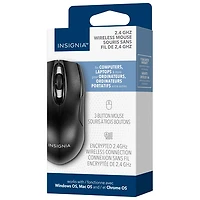 Insignia 1200DPI Wireless Optical Mouse - Black - Only at Best Buy