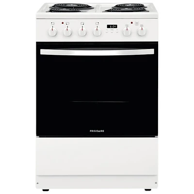 Cuisinière électrique autonome 4 éléments 1,9 pi³ 24 po de Frigidaire (FCFC241CAW) - Blanc
