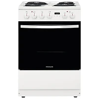 Cuisinière électrique autonome 4 éléments 1,9 pi³ 24 po de Frigidaire (FCFC241CAW) - Blanc