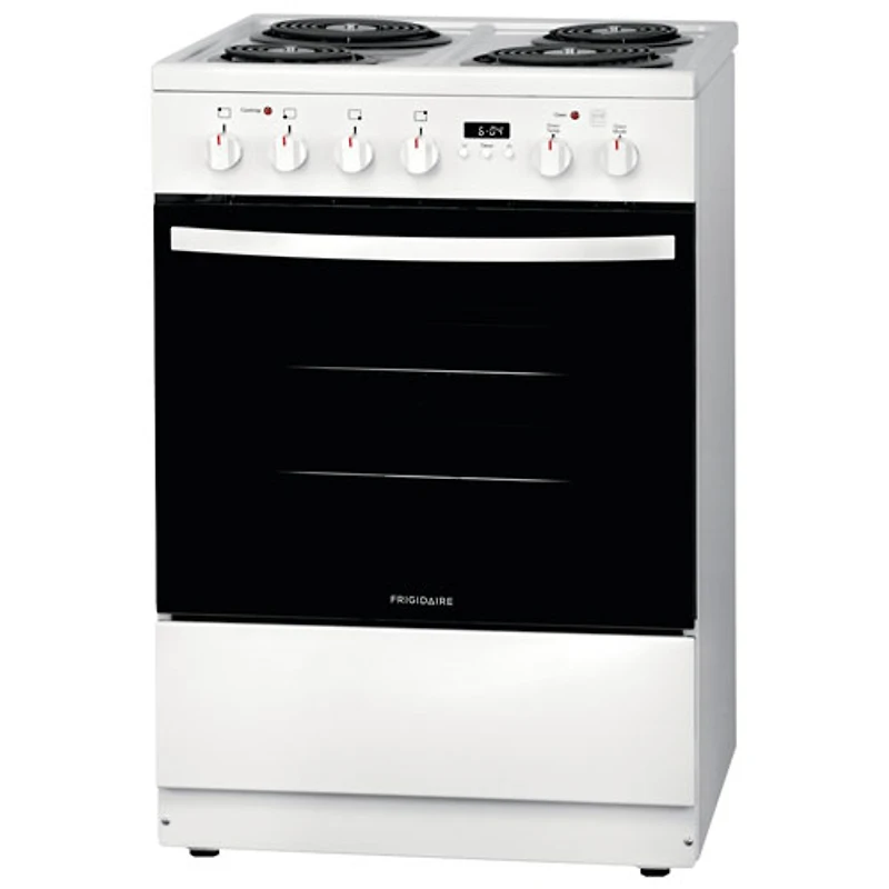 Cuisinière électrique autonome 4 éléments 1,9 pi³ 24 po de Frigidaire (FCFC241CAW) - Blanc