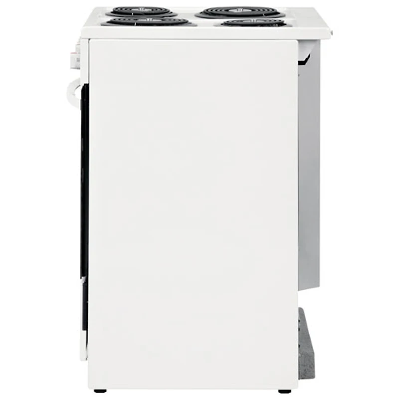 Cuisinière électrique autonome 4 éléments 1,9 pi³ 24 po de Frigidaire (FCFC241CAW) - Blanc