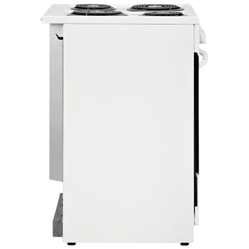 Cuisinière électrique autonome 4 éléments 1,9 pi³ 24 po de Frigidaire (FCFC241CAW) - Blanc