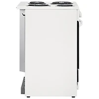 Cuisinière électrique autonome 4 éléments 1,9 pi³ 24 po de Frigidaire (FCFC241CAW) - Blanc