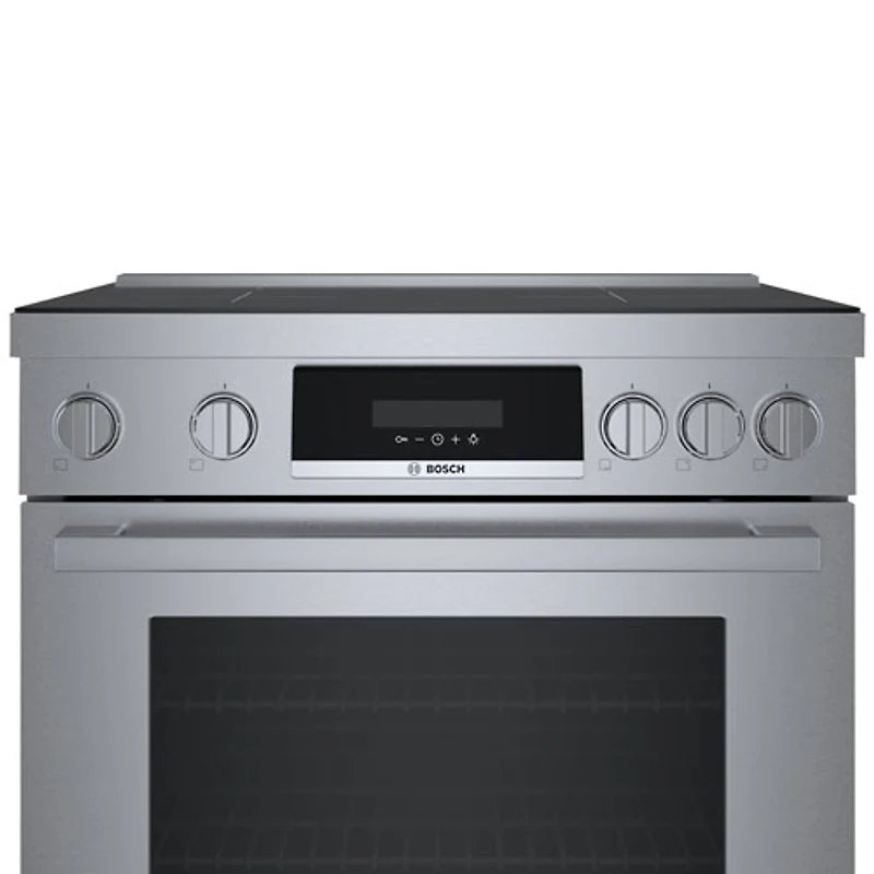 Cuisinière à induction à convection véritable 30 po série 800 po de Bosch (HIS8055C) - Inox