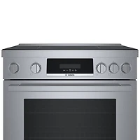 Cuisinière à induction à convection véritable 30 po série 800 po de Bosch (HIS8055C) - Inox