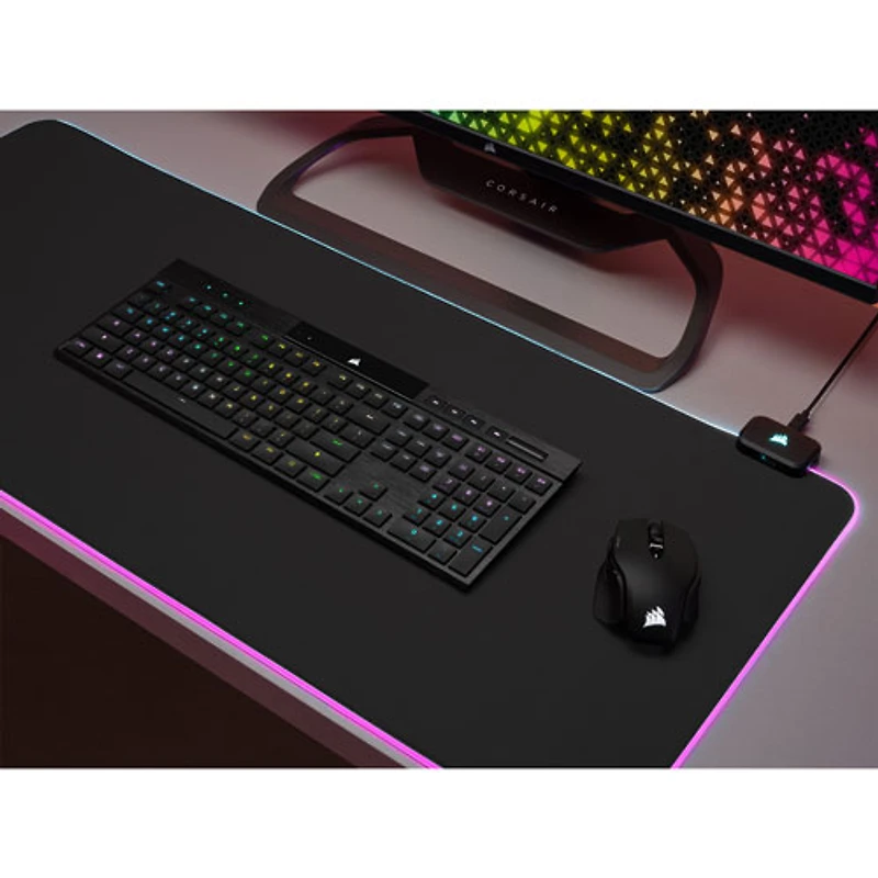 Clavier de jeu RVB sans fil K100 Air de Corsair - Noir