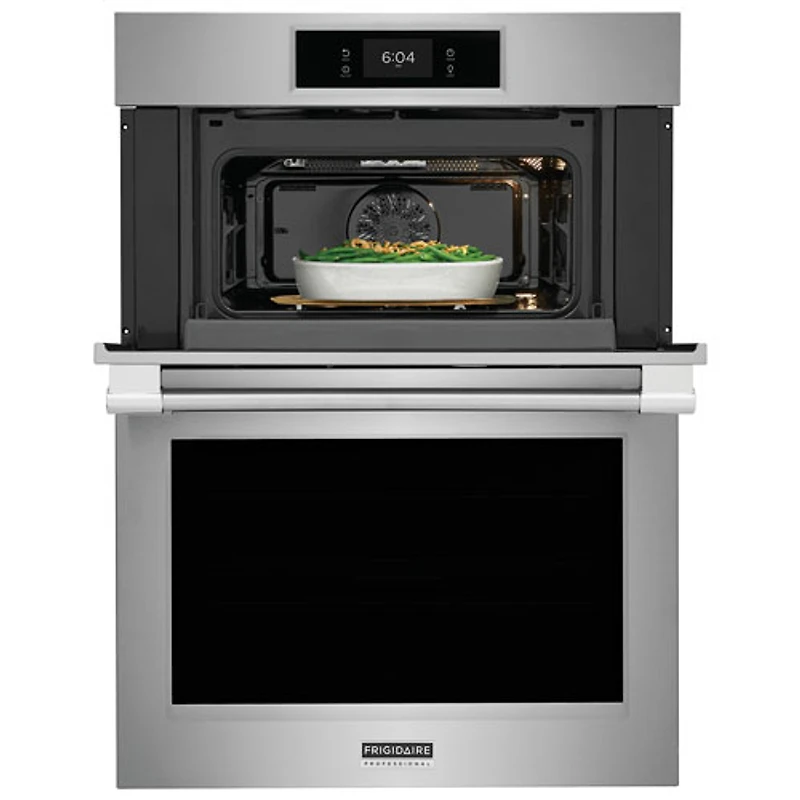 Four mural double de 5,3 et 1,7 pi³/micro-ondes 30 po Professional de Samsung (PCWM3080AF) - Acier inox