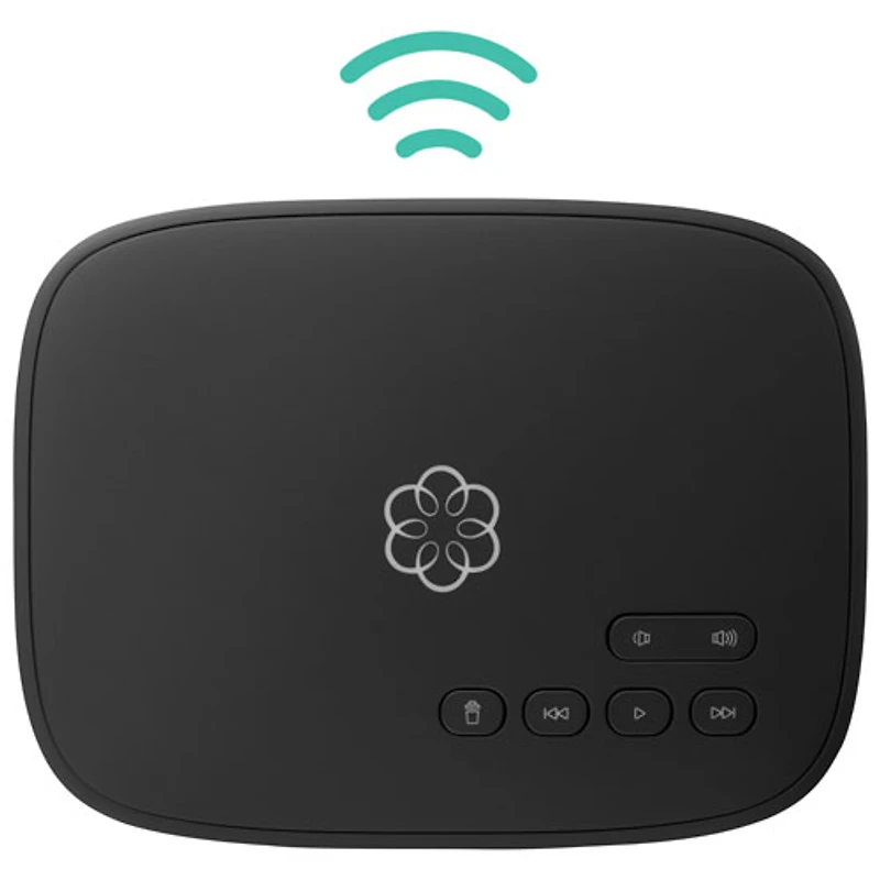 Service de téléphonie résidentielle par Internet Telo Air 2 d'Ooma avec 1 combiné sans fil - Noir