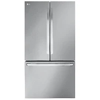 LG 36" 27 cu. ft. Smart Counter-Depth MAX French Door Refrigerator w/Internal Water Dispenser (LRFLC2706S) - Stainless Steel