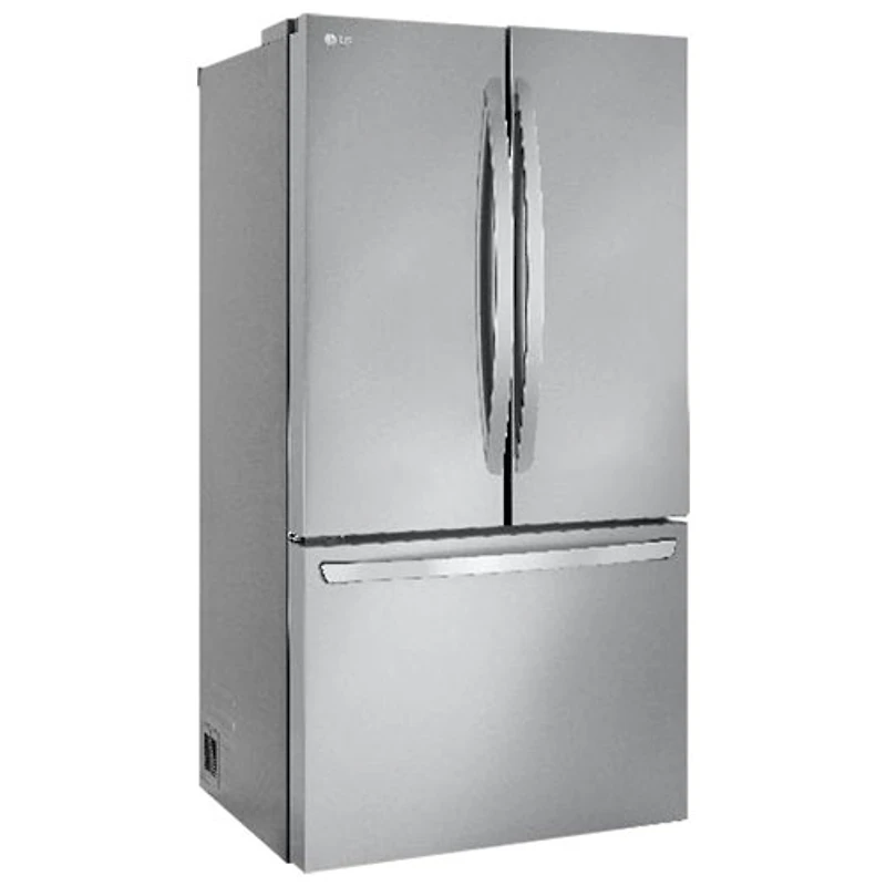 LG 36" 27 cu. ft. Smart Counter-Depth MAX French Door Refrigerator w/Internal Water Dispenser (LRFLC2706S) - Stainless Steel