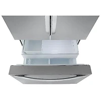 LG 36" 27 cu. ft. Smart Counter-Depth MAX French Door Refrigerator w/Internal Water Dispenser (LRFLC2706S) - Stainless Steel